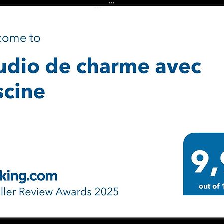 Studio De Charme Avec Piscine Fontaine-de-Vaucluse Εξωτερικό φωτογραφία